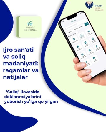 Ijro sanʼati va soliq madaniyati: raqamlar va natijalar
